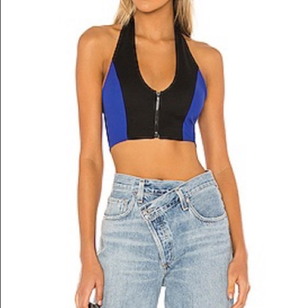 Superdown - Dani Zip Front Top (Size S)